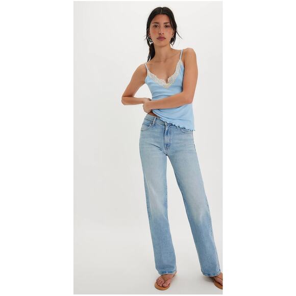 MOTHER Denim The Kick It Jeans, Size 28, Go Long Wash - Picture 3 of 10